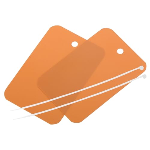 QUARKZMAN Wasserdichte Drähte Kunststoff Versandanhänger, für Produktidentifikationsanhänger, Ventilmarkierung, Außenkennzeichnung, 1,6 x 2,4 Zoll Orange 50er Pack mit Seil QUARKZMAN Wasserdichte Drähte Kunststoff Versandanhänger, für Produktidentifikationsanhänger, Ventilmarkierung, Außenkennzeichnung, 1,6 x 2,4 Zoll Orange 50er Pack mit Seil von QUARKZMAN