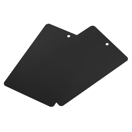 QUARKZMAN Wasserdichte Drähte Kunststoff Versandanhänger, für Produktidentifikationsanhänger, Ventilmarkierung, Außenkennzeichnung, 3,2 x 5 Zoll Schwarz 100er Packungen von QUARKZMAN