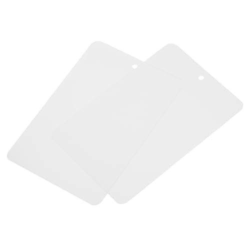 QUARKZMAN Wasserdichte Drähte Kunststoff Versandanhänger, für Produktidentifikationsanhänger, Ventilmarkierung, Außenkennzeichnung, 3,2 x 5 Zoll Transparent 50er Packungen von QUARKZMAN