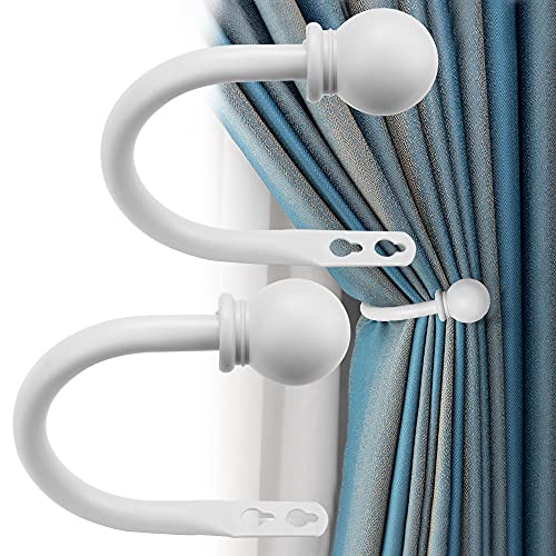 QUCUMER 2 Stück Raffhalter Vorhang Gardinen Wand Vorhänge für Halterung Metall Gardinenhalter Vorhanghalter Wandbefestigung Holdbacks Vorhanghaken Wandmontage für Vorhänge Vorhangquaste Vorhang Weiß QUCUMER 2 Stück Raffhalter Vorhang Gardinen Wand Vorhänge für Halterung Metall Gardinenhalter Vorhanghalter Wandbefestigung Holdbacks Vorhanghaken Wandmontage für Vorhänge Vorhangquaste Vorhang Weiß von QUCUMER