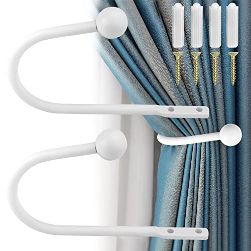 QUCUMER 2 Stück Raffhalter Weiss Gardinenhalter Holdbacks Vorhanghaken Metall Vorhanghalter Wandbefestigung Vorhanghalterungen Raffbügel für Vorhänge Wandmontage Raffhaken für Vorhangquaste Vorhang QUCUMER 2 Stück Raffhalter Weiss Gardinenhalter Holdbacks Vorhanghaken Metall Vorhanghalter Wandbefestigung Vorhanghalterungen Raffbügel für Vorhänge Wandmontage Raffhaken für Vorhangquaste Vorhang von QUCUMER
