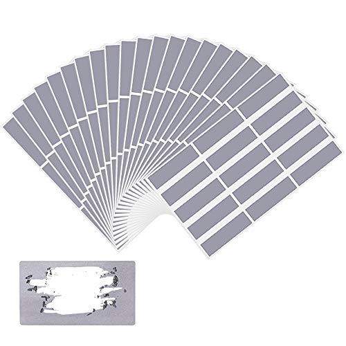 QUCUMER 300 Stück Rubbelaufkleber 48 x 15 mm Rubbellos Etiketten Rubbelettiketten Rubbellose Selber Machen Rubbel Etiketten Scratch Sticker Rubbelsticker Basteln von Rubbelkarten Hochzeit Geburtstag von QUCUMER