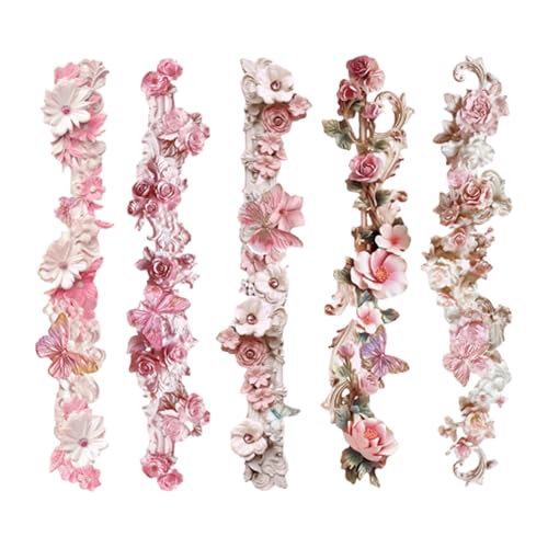QUEENYARD Dekorativer Blumenrand-Aufkleber, 10 Stück, dekorative Bordüren-Aufkleber, Scrapbooking-Aufkleber für Planer, Tagebücher, Laptops, Handyhüllen, Scrapbooking, Verpackungen QUEENYARD Dekorativer Blumenrand-Aufkleber, 10 Stück, dekorative Bordüren-Aufkleber, Scrapbooking-Aufkleber für Planer, Tagebücher, Laptops, Handyhüllen, Scrapbooking, Verpackungen von QUEENYARD