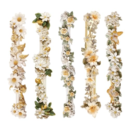 QUEENYARD Dekorativer Blumenrand-Aufkleber, 10 Stück, dekorative Bordüren-Aufkleber, Scrapbooking-Aufkleber für Planer, Tagebücher, Laptops, Handyhüllen, Scrapbooking, Verpackungen QUEENYARD Dekorativer Blumenrand-Aufkleber, 10 Stück, dekorative Bordüren-Aufkleber, Scrapbooking-Aufkleber für Planer, Tagebücher, Laptops, Handyhüllen, Scrapbooking, Verpackungen von QUEENYARD