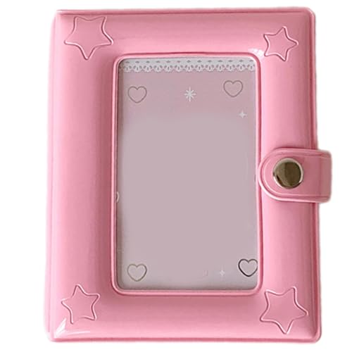 QUEENYARD Fotoalbum, Sternmuster, PVC-Fotoalbum für 9,1 x 6,6 cm, Kartenhalter, minimalistisch, ästhetisch und tragbar, einzelnes Gitter QUEENYARD Fotoalbum, Sternmuster, PVC-Fotoalbum für 9,1 x 6,6 cm, Kartenhalter, minimalistisch, ästhetisch und tragbar, einzelnes Gitter von QUEENYARD