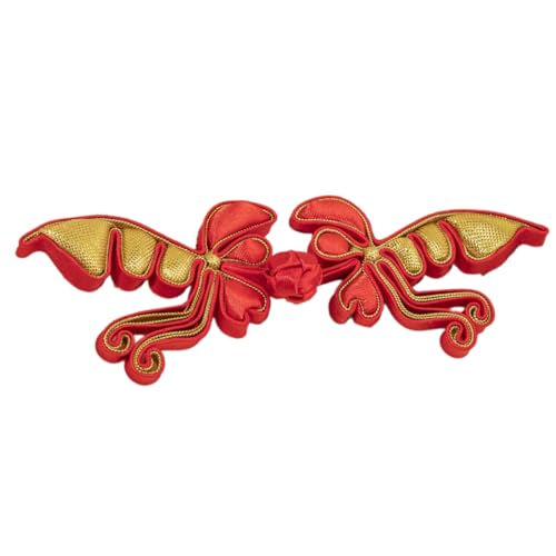 QUEENYARD Handgefertigter Knotenknopf, chinesischer Cheongsam-Knopf, chinesische Verschlüsse, Nähverschlüsse für Umhänge, Kleider, Mäntel von QUEENYARD