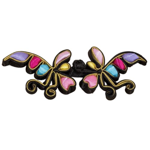 QUEENYARD Handgefertigter Knotenknopf, chinesischer Cheongsam-Knopf, chinesische Verschlüsse, Nähverschlüsse für Umhänge, Kleider, Mäntel von QUEENYARD