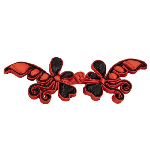 QUEENYARD Handgefertigter Knotenknopf, chinesischer Cheongsam-Knopf, chinesische Verschlüsse, Nähverschlüsse für Umhänge, Kleider, Mäntel von QUEENYARD