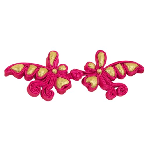 QUEENYARD Handgefertigter Knotenknopf, chinesischer Cheongsam-Knopf, chinesische Verschlüsse, Nähverschlüsse für Umhänge, Kleider, Mäntel von QUEENYARD