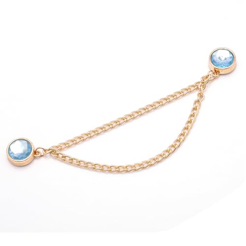 QUEENYARD Magnetischer Hosenkürzer-Clip, magnetischer Hosenkürzer-Verschluss, Strass-Kette, magnetischer Clip, Hosenlängenverstell-Clip für Hosen, Jeans, Hosen von QUEENYARD