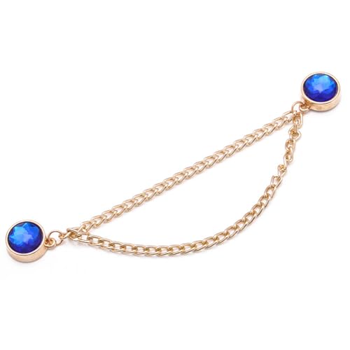 QUEENYARD Magnetischer Hosenkürzer-Clip, magnetischer Hosenkürzer-Verschluss, Strass-Kette, magnetischer Clip, Hosenlängenverstell-Clip für Hosen, Jeans, Hosen von QUEENYARD