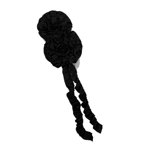 QUEENYARD Nähapplikation, Blume, gerüschte Applikation, Stoffflicken für Hochzeitskleid, Abendkleid, Verzierung von QUEENYARD
