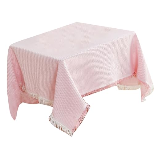 QUEENYARD Tischdecke, Baumwoll-Leinen-Tischdecke, waschbar, knitterfrei, Esstisch-Schonbezug für Küche, Erntedankfest, Weihnachtsdekoration von QUEENYARD