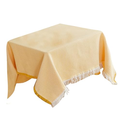 QUEENYARD Tischdecke, Baumwoll-Leinen-Tischdecke, waschbar, knitterfrei, Esstisch-Schonbezug für Küche, Erntedankfest, Weihnachtsdekoration von QUEENYARD