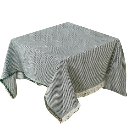 QUEENYARD Tischdecke, Baumwoll-Leinen-Tischdecke, waschbar, knitterfrei, Esstisch-Schonbezug für Küche, Erntedankfest, Weihnachtsdekoration von QUEENYARD