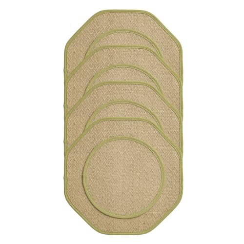 QUEENYARD Tischset, 4-teiliges Tischset für Esszimmer, Vintage, Leinen, auslaufsicher, für Esszimmer, Küche, Dekoration von QUEENYARD