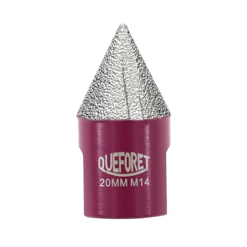 QUEFORET Diamant Fasenfräser 20mm x M14 - Fasenbohrer zum Schleifen Runden Vergrößern Trimmen Löcher in Fliesen Keramik Porzellan Marmor Granit QUEFORET Diamant Fasenfräser 20mm x M14 - Fasenbohrer zum Schleifen Runden Vergrößern Trimmen Löcher in Fliesen Keramik Porzellan Marmor Granit von QUEFORET