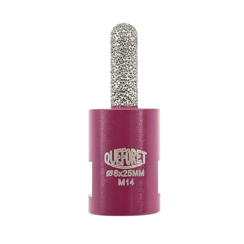 QUEFORET Diamant Mörtel Hakenbohrer 8mm x 25mm - Fugenfräser zum Entfernen von Mörtel, Vergrößern von Löchern, Fräsen von Mauerwerk Stein Ziegeln, M14 Gewinde für Winkelschleifer QUEFORET Diamant Mörtel Hakenbohrer 8mm x 25mm - Fugenfräser zum Entfernen von Mörtel, Vergrößern von Löchern, Fräsen von Mauerwerk Stein Ziegeln, M14 Gewinde für Winkelschleifer von QUEFORET