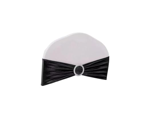 QUEMUONN Stuhlschärpen, Glänzende metallische Stuhlknotenbänder mit runder Schnalle for Partybankette for Hochzeiten von QUEMUONN