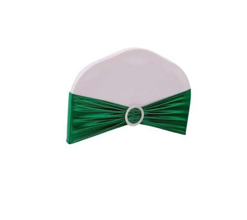 QUEMUONN Stuhlschärpen, Glänzende metallische Stuhlknotenbänder mit runder Schnalle for Partybankette for Hochzeiten von QUEMUONN