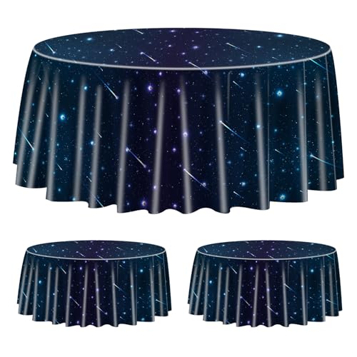 3 Stück Raum Tischdecken für Runde Tabelle,Raum Sterne Sternennacht Runde Tischabdeckung für Raum Themed Party Dekorationen Outer Space Geburtstag Dekorationen Kinder Geburtstag Party, 210x210cm 3 Stück Raum Tischdecken für Runde Tabelle,Raum Sterne Sternennacht Runde Tischabdeckung für Raum Themed Party Dekorationen Outer Space Geburtstag Dekorationen Kinder Geburtstag Party, 210x210cm von QUERICKY