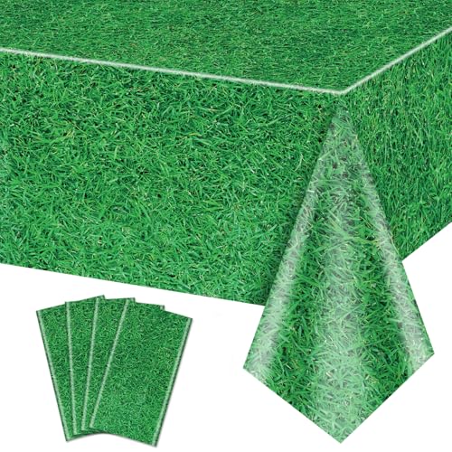 4 Pack Grünes Gras Tischtuch, 220x130cm Gras Muster Tischdecke Golf Fußballfeld Tischtuch für Sport Thema Parteien liefert Sport Veranstaltung Dekorationen 4 Pack Grünes Gras Tischtuch, 220x130cm Gras Muster Tischdecke Golf Fußballfeld Tischtuch für Sport Thema Parteien liefert Sport Veranstaltung Dekorationen von QUERICKY