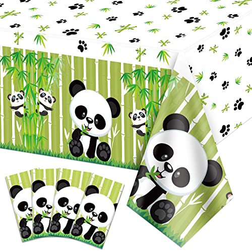 4 Pack Panda Thema Tischdecken, 220x130cm niedlichen Panda Rechteck Tischdecke, Panda Thema Dekorationen für Kindergeburtstag Party, Panda Partyzubehör, Baby-Dusche Party Dekorationen 4 Pack Panda Thema Tischdecken, 220x130cm niedlichen Panda Rechteck Tischdecke, Panda Thema Dekorationen für Kindergeburtstag Party, Panda Partyzubehör, Baby-Dusche Party Dekorationen von QUERICKY