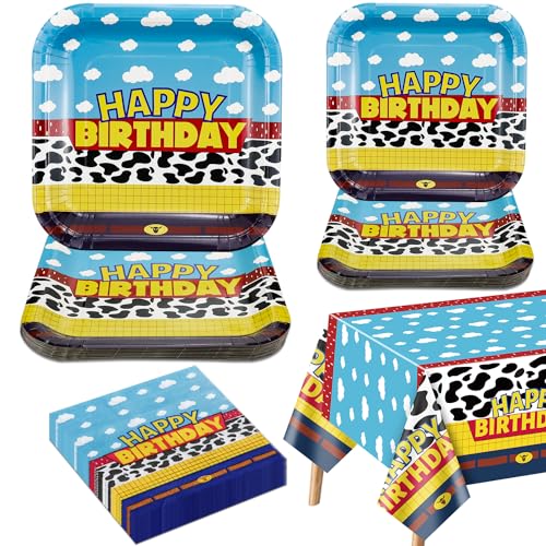 Geschichte Thema Geburtstag Party Dekorationen für 20 Gäste, umfassen alles Gute zum Geburtstag Papier Teller, blauer Himmel Tischdecke, Servietten für Kinder Jungen Mädchen Geburtstag Party Geschichte Thema Geburtstag Party Dekorationen für 20 Gäste, umfassen alles Gute zum Geburtstag Papier Teller, blauer Himmel Tischdecke, Servietten für Kinder Jungen Mädchen Geburtstag Party von QUERICKY