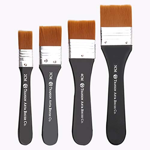 Farbpinsel Set Malerpinsel Flachpinsel Pinselset Lackierpinsel Lasurpinsel Pinselsatz Pinselset Ideal für Wand- und Holz Farbe zum Beizen, für Leim und Gesso Grundierungen Pinsel zum Malen 4 Stück Farbpinsel Set Malerpinsel Flachpinsel Pinselset Lackierpinsel Lasurpinsel Pinselsatz Pinselset Ideal für Wand- und Holz Farbe zum Beizen, für Leim und Gesso Grundierungen Pinsel zum Malen 4 Stück von QUHEEE