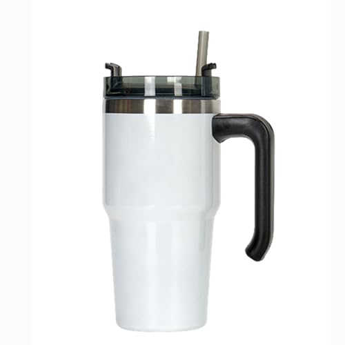 QUHUOYAO Thermobecher mit Strohhalm, isolierte Edelstahl-Wasserflasche, Eiskaffeetasse, Reisebecher, einfacher moderner 590 ml Becher mit Griff und Strohhalm, Kaffeebecher to go mit Griff und Deckel QUHUOYAO Thermobecher mit Strohhalm, isolierte Edelstahl-Wasserflasche, Eiskaffeetasse, Reisebecher, einfacher moderner 590 ml Becher mit Griff und Strohhalm, Kaffeebecher to go mit Griff und Deckel von QUHUOYAO