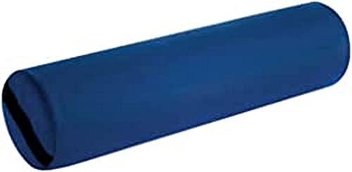 QUIRUMED Rollkissen, 55 x 15 cm, blau, Kunstleder, Schaumstofffüllung, für Yoga, für Fitness, für Massage von Quirumed