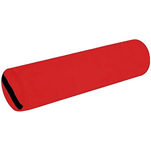 QUIRUMED Rollkissen, 55 x 15 cm, Farbe Rot, Kunstleder, Schaumstofffüllung, für Yoga, für Fitness, für Massage von Quirumed