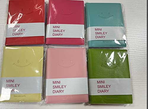 QUMENEY 6 Stück Mini-Notizbuch, kleines Taschennotizbuch, Reisetagebuch, Notizblöcke in Bonbonfarben, mit PU-Lederhülle, 10,5 x 8 cm, 100 Seiten (6 Farben) von QUMENEY