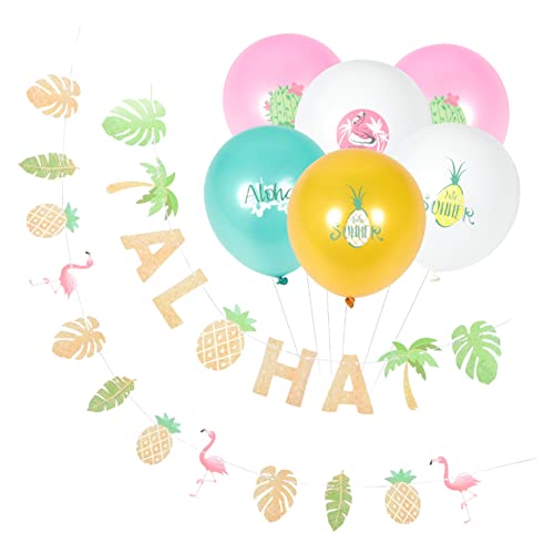 QUMIIRITY 1 Satz hawaiianische Partydekorationen thematisiert Ananas Baum Kokosnuss Lieferungen tropische Bannergirlande Hawaii Ballon Latex tropisches Blattbanner Emulsion QUMIIRITY 1 Satz hawaiianische Partydekorationen thematisiert Ananas Baum Kokosnuss Lieferungen tropische Bannergirlande Hawaii Ballon Latex tropisches Blattbanner Emulsion von QUMIIRITY