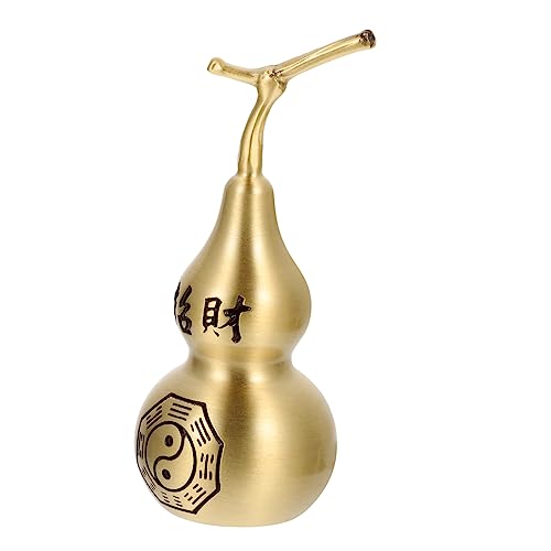 QUMIIRITY 1 Stück Kupfer-Kürbis-Ornamente Goldener Kürbis Zwerge Plüsch Kürbisflasche Kupferkürbis Dekoration Kupferkürbis Anhänger Kupferhandwerksverzierung Desktop-Kupfer-Kürbis- von QUMIIRITY