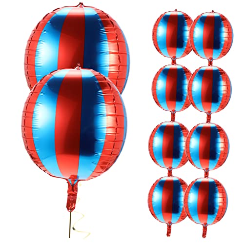 QUMIIRITY 10 Stück Dekorationen Für Karnevals-mottopartys Umwerben Partyballons Dekorationen Blaue Luftballons Abschlussfeier Rot Neujahrspartydekorationen Party 2023 Aluminiumfolie von QUMIIRITY