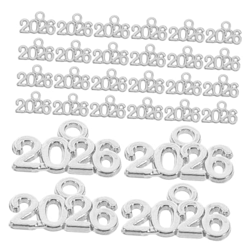 QUMIIRITY 100st Schlüsselanhänger Aus Legierung Halskette Charme Schmuck Mini-anhänger Mit Jahreszahl Aus Metall Kleine Anhänger Für Die Schmuckherstellung Diy Charme Silver Zinklegierung QUMIIRITY 100st Schlüsselanhänger Aus Legierung Halskette Charme Schmuck Mini-anhänger Mit Jahreszahl Aus Metall Kleine Anhänger Für Die Schmuckherstellung Diy Charme Silver Zinklegierung von QUMIIRITY