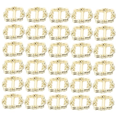 QUMIIRITY 100stücke Mini Metal Button Schnallen Verstellbare Schiebeschnallen Für Puppenkleidung Zubehör Für Mode Und Handwerk Für Taschen Schuhe Und Rucksäcke von QUMIIRITY