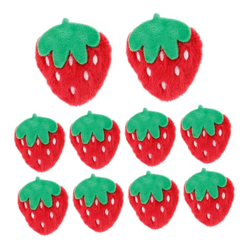 QUMIIRITY 10St Plüsch-Erdbeere DIY-Zubehör DIY Zubehör Fruchtige Deko Dekorative Patches Erdbeer-Filz- süße Applikationen Mesh-Spitzenaufnäher gestickte Patches zum Aufbügeln rot QUMIIRITY 10St Plüsch-Erdbeere DIY-Zubehör DIY Zubehör Fruchtige Deko Dekorative Patches Erdbeer-Filz- süße Applikationen Mesh-Spitzenaufnäher gestickte Patches zum Aufbügeln rot von QUMIIRITY