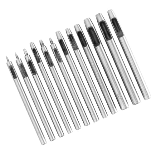 QUMIIRITY 12Stücke Teiliges Lochschneider Set für Gürtellochschneider mit Verschiedenen für Handtaschen und Persönliche Lederarbeiten QUMIIRITY 12Stücke Teiliges Lochschneider Set für Gürtellochschneider mit Verschiedenen für Handtaschen und Persönliche Lederarbeiten von QUMIIRITY