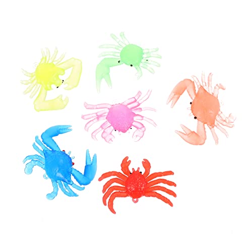 QUMIIRITY 12Stücke Umweltfreundlichem Lustige Meeres Tiersimulation für Krabbeltier Bunten Farben Badespaß und Lernspielzeug von QUMIIRITY