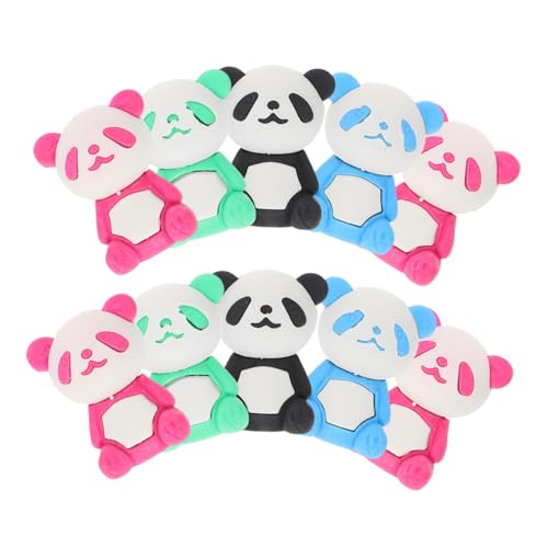 QUMIIRITY 16Stücke Panda Radiergummi Lustige Cartoon Tier Radiergummis für Mitgebsel und für Kindergeburtstag und Ansprechend für Schulbedarf von QUMIIRITY