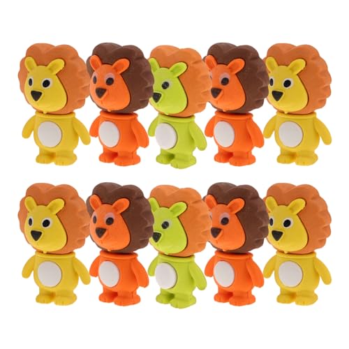QUMIIRITY 18 Stück Kawaii Radiergummis Löwenform Teiliges für Schüler Cartoon Radierer für Schulbedarf Niedliche Tier Radiergummis Drei Farben Langlebig und Praktisch QUMIIRITY 18 Stück Kawaii Radiergummis Löwenform Teiliges für Schüler Cartoon Radierer für Schulbedarf Niedliche Tier Radiergummis Drei Farben Langlebig und Praktisch von QUMIIRITY