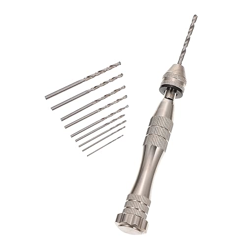 QUMIIRITY 1Satz Handbohrer Aluminiumlegierung mit Bohrern Manuelle Präzisionsbohrmaschine für Walnussloch DIY Hobby und Tragbar und Vielseitig Einsetzbar QUMIIRITY 1Satz Handbohrer Aluminiumlegierung mit Bohrern Manuelle Präzisionsbohrmaschine für Walnussloch DIY Hobby und Tragbar und Vielseitig Einsetzbar von QUMIIRITY