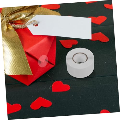 QUMIIRITY 2 Rollen Transparent Runde Aufkleber Selbstklebend Wasserfest Starke Haftung für Geschenkverpackung Umschläge und Verpackungen Vielseitig Verwendbar Klare Klebepunkte von QUMIIRITY