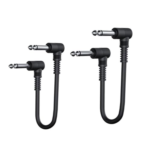 QUMIIRITY 2 Stück Kabel für Gitarre Professionelle Verbindung für Musikgeräte Kompatibel mit Gitarre Bass Mixer und Mehr von QUMIIRITY