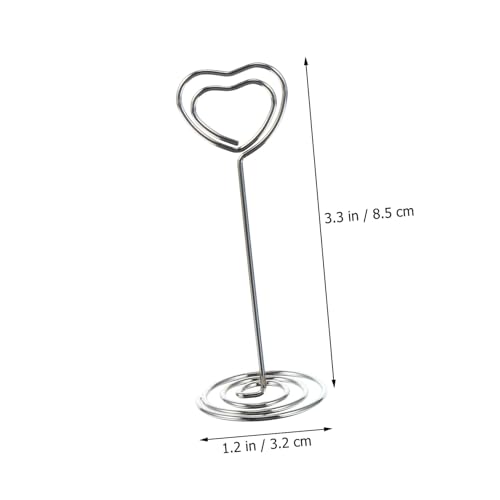 QUMIIRITY 20 Stück Teiliges Herzförmige Metall Memo Clip Tischkartenhalter für Notizen Fotos Hochzeit Büro Desktop Dekoration Stabil Langlebig QUMIIRITY 20 Stück Teiliges Herzförmige Metall Memo Clip Tischkartenhalter für Notizen Fotos Hochzeit Büro Desktop Dekoration Stabil Langlebig von QUMIIRITY