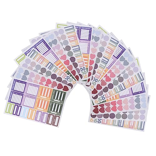 QUMIIRITY 20blätter Bunte Herzförmige Aufkleber Selbstklebende Dot Sticker Für Planer Scrapbooking Und Notizen Für Budgetplanung Und Kreative Gestaltung QUMIIRITY 20blätter Bunte Herzförmige Aufkleber Selbstklebende Dot Sticker Für Planer Scrapbooking Und Notizen Für Budgetplanung Und Kreative Gestaltung von QUMIIRITY