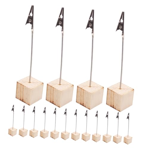 QUMIIRITY 24 Stück Teiliges Memo Clip mit Holz würfelbasis und Einzigartiger Krokodilklemme Multifunktionaler Notizhalter für Fotos Karten Notizzettel Platzsparend für Büro Zuhause Party QUMIIRITY 24 Stück Teiliges Memo Clip mit Holz würfelbasis und Einzigartiger Krokodilklemme Multifunktionaler Notizhalter für Fotos Karten Notizzettel Platzsparend für Büro Zuhause Party von QUMIIRITY