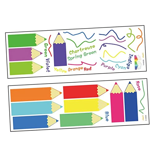 QUMIIRITY 2Blätter Bleistift Wandaufkleber für Kinderzimmer Dekorative Wandtattoos aus Selbstklebend für Spielzimmer Kindergarten und Mehr Bögen QUMIIRITY 2Blätter Bleistift Wandaufkleber für Kinderzimmer Dekorative Wandtattoos aus Selbstklebend für Spielzimmer Kindergarten und Mehr Bögen von QUMIIRITY